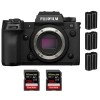 Fujifilm X-H2S + 2 SanDisk 128GB Extreme PRO UHS-II SDXC 300 MB/s + 3 Fujifilm NP-W235 - Appareil Photo APS-C|MCZ DIRECT