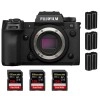 Fujifilm X-H2S + 3 SanDisk 128GB Extreme PRO UHS-II SDXC 300 MB/s + 3 Fujifilm NP-W235 - Appareil Photo APS-C|MCZ DIRECT
