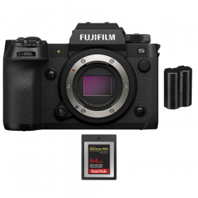 Fujifilm X-H2S + 1 SanDisk 64GB Extreme PRO CFexpress Type B + 1 Fujifilm NP-W235 - Cámara APS-C-1