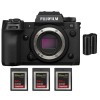 Fujifilm X-H2S + 3 SanDisk 64GB Extreme PRO CFexpress Type B + 1 Fujifilm NP-W235 - Appareil Photo APS-C|MCZ DIRECT