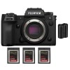 Fujifilm X-H2S + 3 SanDisk 64GB Extreme PRO CFexpress Type B + 1 Fujifilm NP-W235 - Appareil Photo APS-C|MCZ DIRECT
