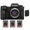 Fujifilm X-H2S + 3 SanDisk 128GB Extreme PRO CFexpress Type B + 1 Fujifilm NP-W235 - Appareil Photo APS-C|MCZ DIRECT