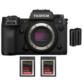 Fujifilm X-H2S + 2 SanDisk 256GB Extreme PRO CFexpress Tipo B + 1 Fujifilm NP-W235 - Dispositivo fotográfico APS-C-1