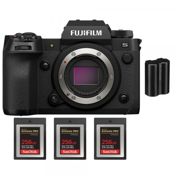 Fujifilm X-H2S + 3 SanDisk 256GB Extreme PRO CFexpress Type B + 1 Fujifilm NP-W235|MCZ DIRECT