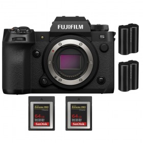Fujifilm X-H2S + 2 SanDisk 64GB Extreme PRO CFexpress Tipo B + 2 Fujifilm NP-W235 - Dispositivo fotográfico APS-C-1