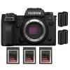 Fujifilm X-H2S + 3 SanDisk 64GB Extreme PRO CFexpress Type B + 2 Fujifilm NP-W235 - Appareil Photo APS-C|MCZ DIRECT