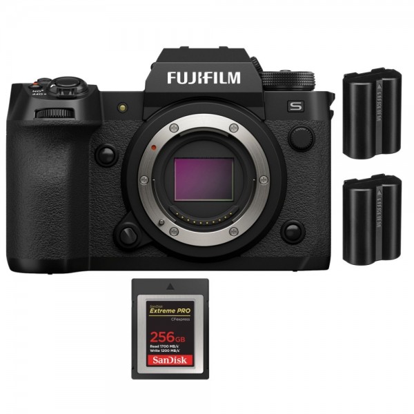 Fujifilm X-H2S + 1 SanDisk 256GB Extreme PRO CFexpress Tipo B + 2 Fujifilm NP-W235 - Dispositivo fotográfico APS-C|MCZ DIRECT