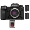 Fujifilm X-H2S + 1 SanDisk 256GB Extreme PRO CFexpress Tipo B + 2 Fujifilm NP-W235 - Dispositivo fotográfico APS-C|MCZ DIRECT