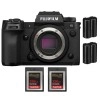 Fujifilm X-H2S + 2 SanDisk 256GB Extreme PRO CFexpress Tipo B + 2 Fujifilm NP-W235 - Dispositivo fotográfico APS-C|MCZ DIRECT