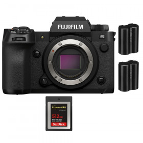 Fujifilm X-H2S + 1 SanDisk 512GB Extreme PRO CFexpress Type B + 2 Fujifilm NP-W235 - APS-C Mirrorless Camera-1