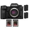 Fujifilm X-H2S + 2 SanDisk 512GB Extreme PRO CFexpress Type B + 2 Fujifilm NP-W235 - Appareil Photo APS-C|MCZ DIRECT