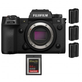 Fujifilm X-H2S + 1 SanDisk 64GB Extreme PRO CFexpress Tipo B + 3 Fujifilm NP-W235 - Dispositivo fotográfico APS-C-1
