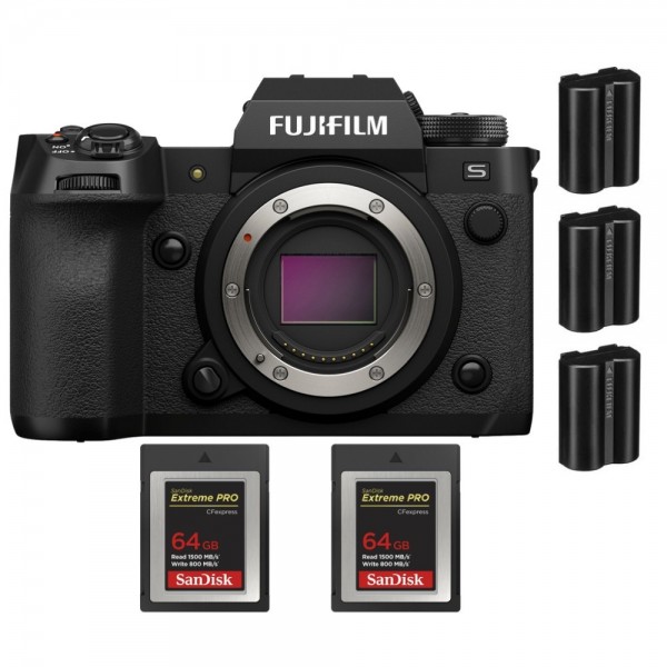 Fujifilm X-H2S + 2 SanDisk 64GB Extreme PRO CFexpress Type B + 3 Fujifilm NP-W235|MCZ DIRECT