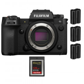 Fujifilm X-H2S + 1 SanDisk 128GB Extreme PRO CFexpress Type B + 3 Fujifilm NP-W235 - APS-C Mirrorless Camera-1