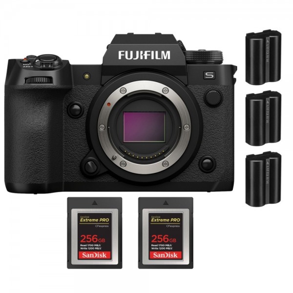 Fujifilm X-H2S + 2 SanDisk 256GB Extreme PRO CFexpress Type B + 3 Fujifilm NP-W235|MCZ DIRECT