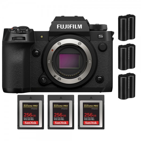 Fujifilm X-H2S + 3 SanDisk 256GB Extreme PRO CFexpress Type B + 3 Fujifilm NP-W235|MCZ DIRECT