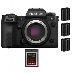 Fujifilm X-H2S + 1 SanDisk 512GB Extreme PRO CFexpress Type B + 3 Fujifilm NP-W235 - Appareil Photo APS-C-1