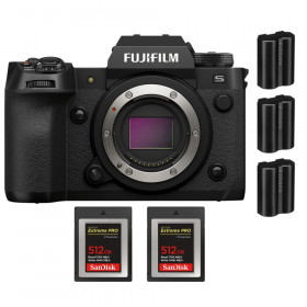 Fujifilm X-H2S + 2 SanDisk 512GB Extreme PRO CFexpress Type B + 3 Fujifilm NP-W235 - Appareil Photo APS-C-1