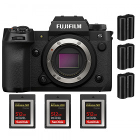 Fujifilm X-H2S + 3 SanDisk 512GB Extreme PRO CFexpress Type B + 3 Fujifilm NP-W235 - Appareil Photo APS-C-1