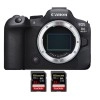 Canon EOS R6 Mark II + 2 SanDisk 32GB Extreme PRO UHS-II SDXC 300 MB/s - Appareil hybride Plein Format|MCZ DIRECT
