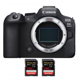 Canon EOS R6 Mark II + 2 SanDisk 256GB Extreme PRO UHS-II SDXC 300 MB/s - Cámara Mirrorless de fotograma completo-1