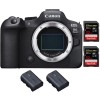 Canon EOS R6 Mark II + 2 SanDisk 32GB Extreme PRO UHS-II 300 MB/s + 2 Canon LP-E6NH - Full Frame Mirrorless Camera|MCZ DIRECT