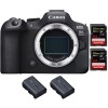 Canon EOS R6 Mark II + 2 SanDisk 64GB Extreme PRO UHS-II 300 MB/s + 2 Canon LP-E6NH - Appareil hybride Plein Format|MCZ DIRECT