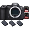 Canon EOS R6 Mark II + 2 SanDisk 128GB Extreme PRO UHS-II 300 MB/s + 3 Canon LP-E6NH - Full Frame Mirrorless Camera|MCZ DIRECT