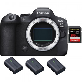 Canon EOS R6 Mark II + 1 SanDisk 256GB Extreme PRO UHS-II 300 MB/s + 3 Canon LP-E6NH - Cámara Mirrorless de fotograma completo-1