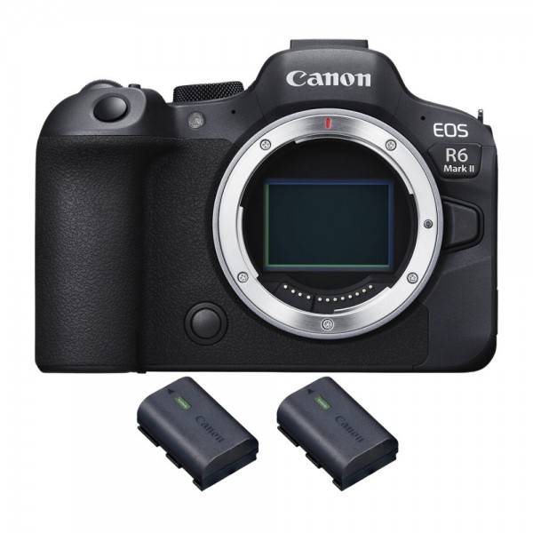 Canon EOS R6 Mark II + 2 Canon LP-E6NH - Cámara sin espejo de fotograma completo|MCZ DIRECT