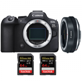 Canon EOS R6 Mark II + Canon EF-EOS R Premium + 2 SanDisk 64GB Extreme PRO UHS-II SDXC 300 MB/s-1