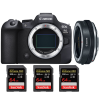 Canon EOS R6 Mark II + Canon EF-EOS R Premium + 3 SanDisk 64GB Extreme PRO UHS-II SDXC 300 MB/s|MCZ DIRECT Canon EOS R6 Mark II + Canon EF-EOS R Premium + 3 SanDisk 64GB Extreme PRO UHS-II SDXC 300 MB/s|MCZ DIRECT