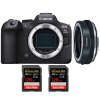 Canon EOS R6 Mark II + Canon EF-EOS R Premium + 2 SanDisk 128GB Extreme PRO UHS-II SDXC 300 MB/s|MCZ DIRECT Canon EOS R6 Mark II + Canon EF-EOS R Premium + 2 SanDisk 128GB Extreme PRO UHS-II SDXC 300 MB/s|MCZ DIRECT