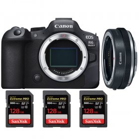 Canon EOS R6 Mark II + Canon EF-EOS R Premium + 3 SanDisk 128GB Extreme PRO UHS-II SDXC 300 MB/s-1