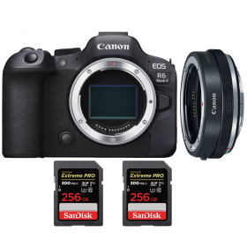 Canon EOS R6 Mark II + Canon EF-EOS R Premium + 2 SanDisk 256GB Extreme PRO UHS-II SDXC 300 MB/s-1