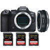 Canon EOS R6 Mark II + Canon EF-EOS R Premium + 3 SanDisk 256GB Extreme PRO UHS-II SDXC 300 MB/s|MCZ DIRECT Canon EOS R6 Mark II + Canon EF-EOS R Premium + 3 SanDisk 256GB Extreme PRO UHS-II SDXC 300 MB/s|MCZ DIRECT
