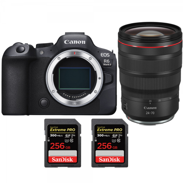 Canon EOS R6 Mark II + RF 24-70mm f/2.8 L IS USM + 2 SanDisk 256GB Extreme PRO UHS-II SDXC 300 MB/s-1