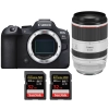 Canon EOS R6 Mark II + RF 70-200mm f/2.8 L IS USM + 2 SanDisk 32GB Extreme PRO UHS-II SDXC 300 MB/s - Appareil Photo Hybride|MCZ DIRECT