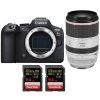 Canon EOS R6 Mark II + RF 70-200mm f/2.8 L IS USM + 2 SanDisk 64GB Extreme PRO UHS-II SDXC 300 MB/s - Appareil Photo Hybride|MCZ DIRECT