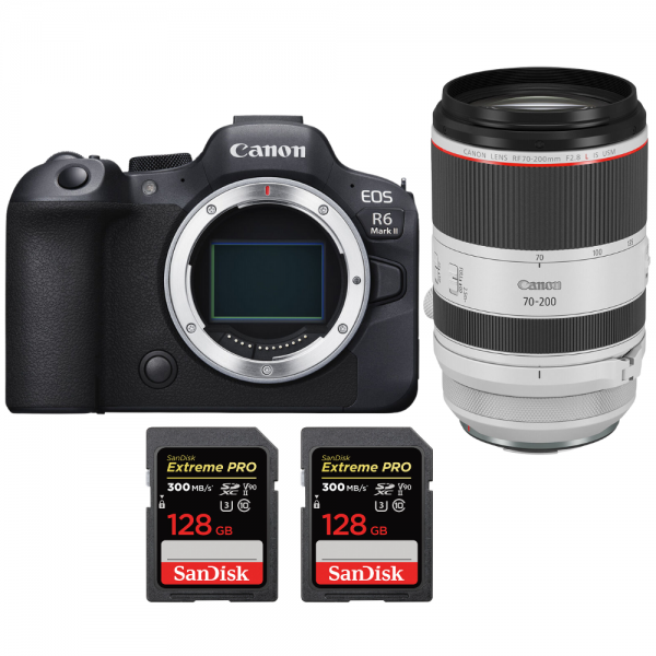 Canon EOS R6 Mark II + RF 70-200mm f/2.8 L IS USM + 2 SanDisk 128GB Extreme PRO UHS-II SDXC 300 MB/s-1