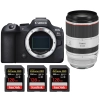 Canon EOS R6 Mark II + RF 70-200mm f/2.8 L IS USM + 3 SanDisk 128GB Extreme PRO UHS-II SDXC 300 MB/s - Appareil Photo Hybride|MCZ DIRECT