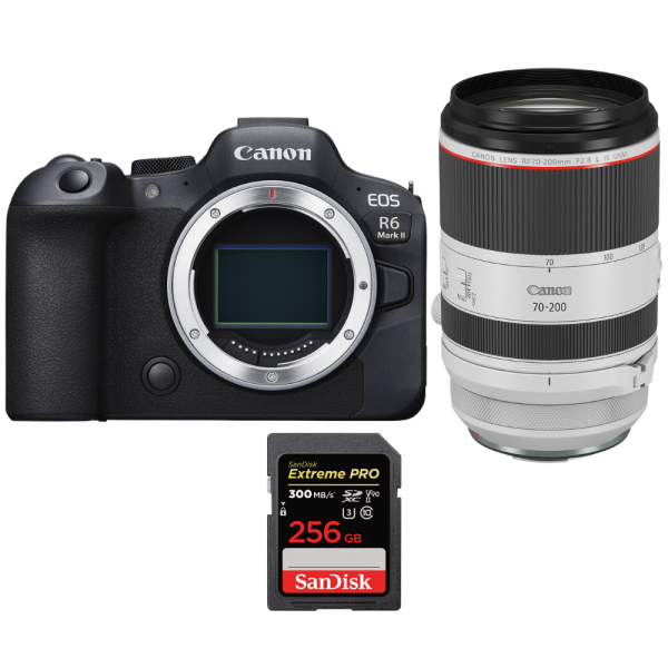 Canon EOS R6 Mark II + RF 70-200mm f/2.8 L IS USM + 1 SanDisk 256GB Extreme PRO UHS-II SDXC 300 MB/s-1