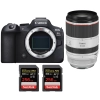 Canon EOS R6 Mark II + RF 70-200mm f/2.8 L IS USM + 2 SanDisk 256GB Extreme PRO UHS-II SDXC 300 MB/s - Appareil Photo Hybride|MCZ DIRECT