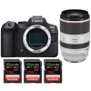 Canon EOS R6 Mark II + RF 70-200mm f/2.8 L IS USM + 3 SanDisk 256GB Extreme PRO UHS-II SDXC 300 MB/s - Appareil Photo Hybride|MCZ DIRECT