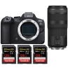 Canon EOS R6 Mark II + RF 100-400mm f/5.6-8 IS USM + 3 SanDisk 128GB Extreme PRO UHS-II SDXC 300 MB/s - Appareil Photo Hybride|MCZ DIRECT
