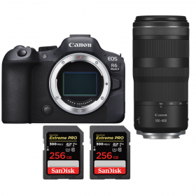 Canon EOS R6 Mark II + RF 100-400mm f/5.6-8 IS USM - Box contents