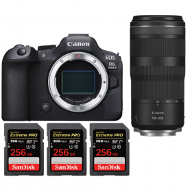Canon EOS R6 Mark II + RF 100-400mm f/5.6-8 IS USM - Box contents