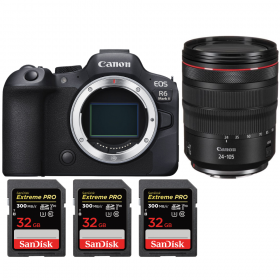 Canon EOS R6 Mark II + RF 24-105mm f/4 L IS USM + - Box contents