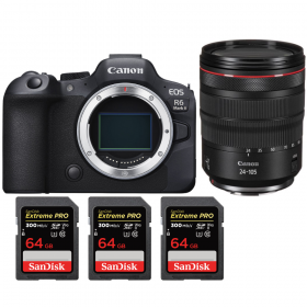 Canon EOS R6 Mark II + RF 24-105mm f/4 L IS USM + - Box contents
