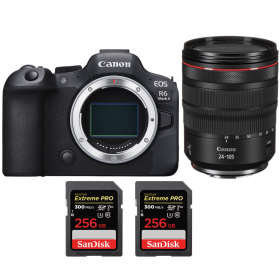 Canon EOS R6 Mark II + RF 24-105mm f/4 L IS USM + - Box contents